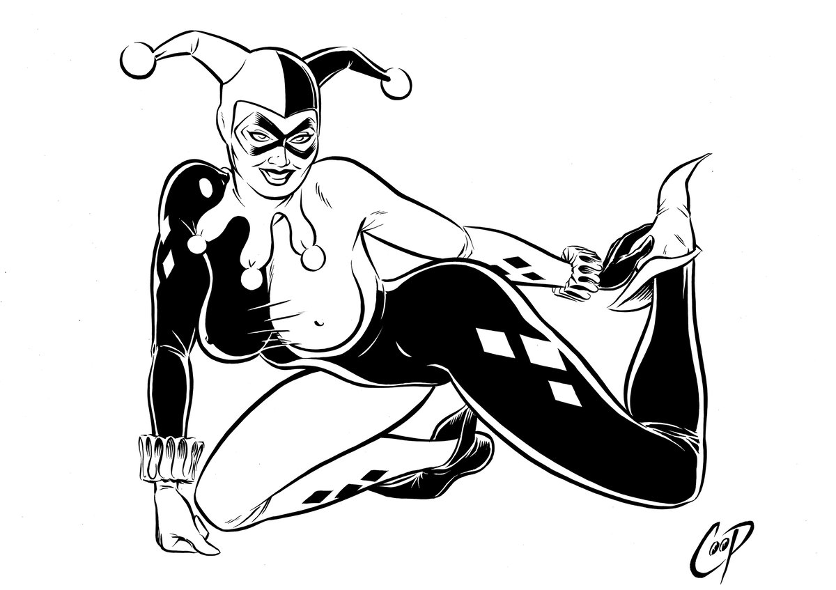 Harley queen para colorear Harley queen para colorear